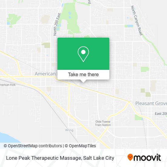 Mapa de Lone Peak Therapeutic Massage