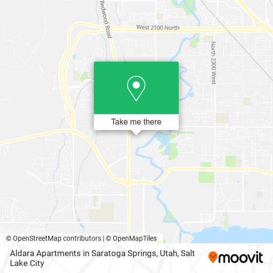 Aldara Apartments in Saratoga Springs, Utah map