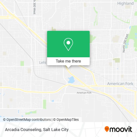 Arcadia Counseling map