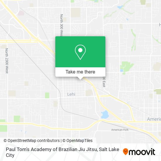 Paul Tom's Academy of Brazilian Jiu Jitsu map