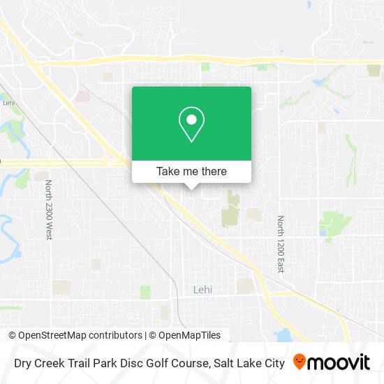 Dry Creek Trail Park Disc Golf Course map