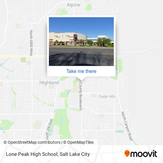 Mapa de Lone Peak High School