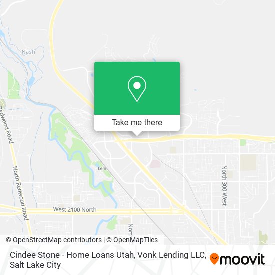 Mapa de Cindee Stone - Home Loans Utah, Vonk Lending LLC