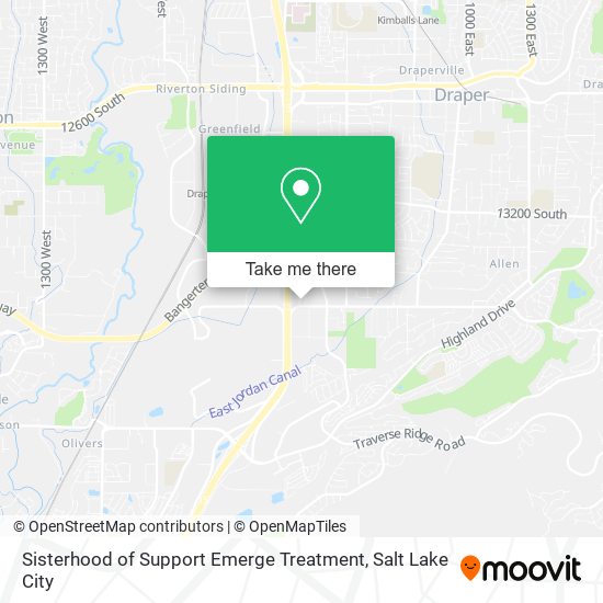 Mapa de Sisterhood of Support Emerge Treatment