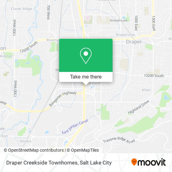 Mapa de Draper Creekside Townhomes