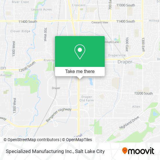 Specialized Manufacturing Inc. map