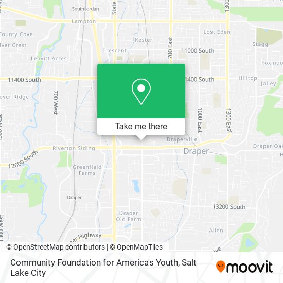 Community Foundation for America's Youth map