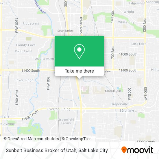 Mapa de Sunbelt Business Broker of Utah