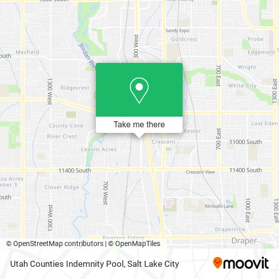 Mapa de Utah Counties Indemnity Pool