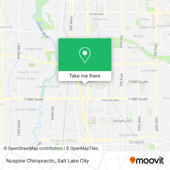 Nuspine Chiropractic map