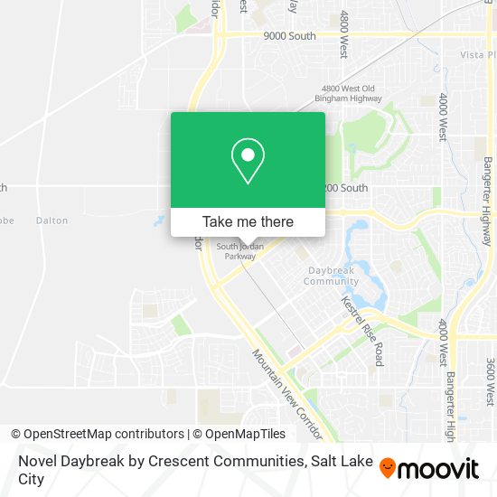 Novel Daybreak by Crescent Communities map