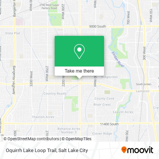 Oquirrh Lake Loop Trail map