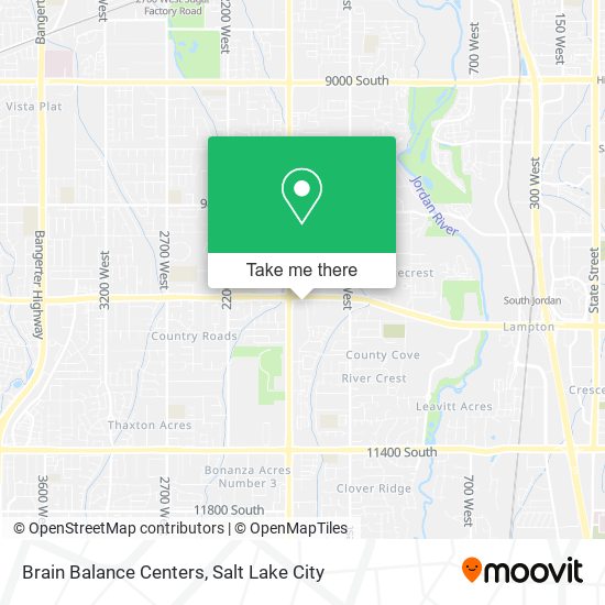 Brain Balance Centers map