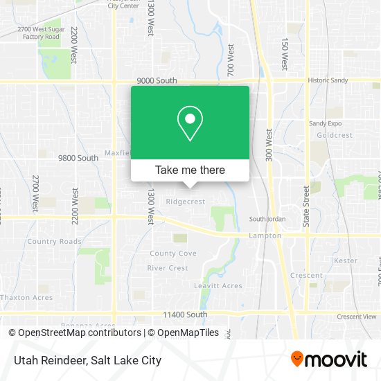 Utah Reindeer map