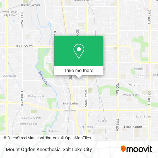 Mount Ogden Anesthesia map