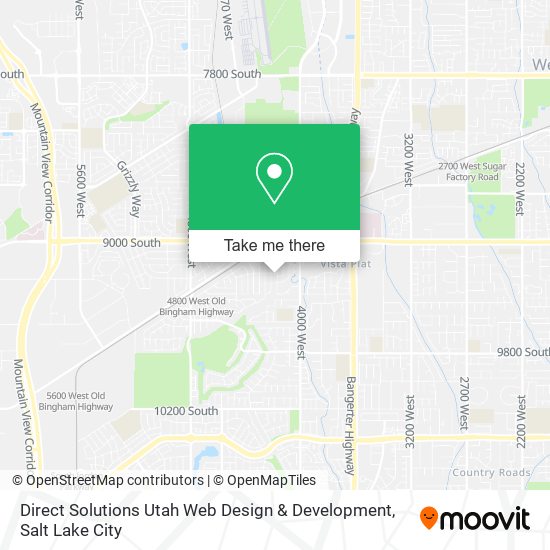 Mapa de Direct Solutions Utah Web Design & Development