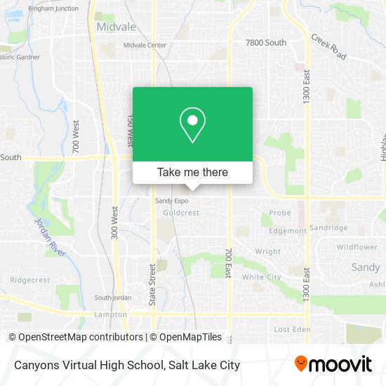 Canyons Virtual High School map