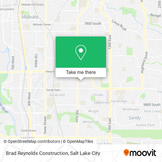 Brad Reynolds Construction map