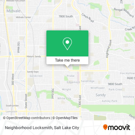 Neighborhood Locksmith map