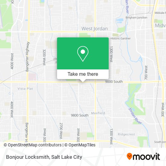 Bonjour Locksmith map