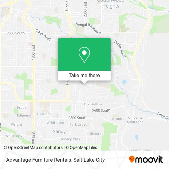 Advantage Furniture Rentals map