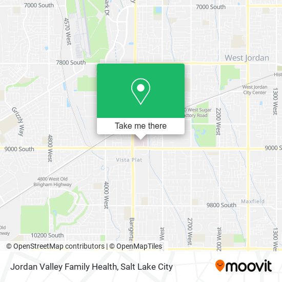 Jordan Valley Family Health map