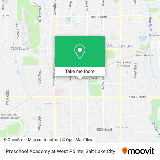 Preschool Academy at West Pointe map