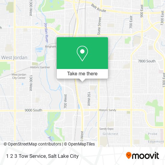 1 2 3 Tow Service map