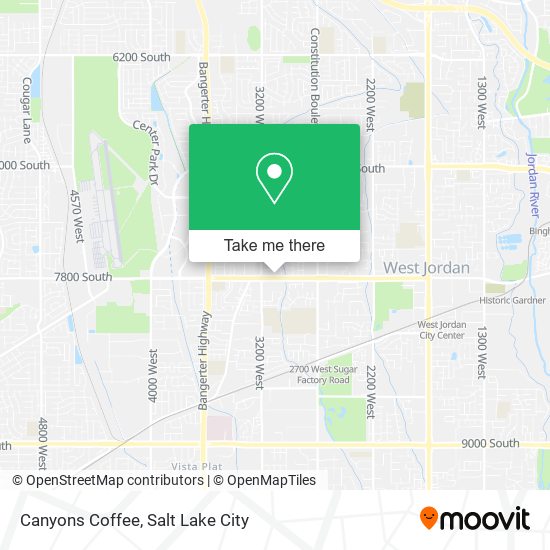 Canyons Coffee map