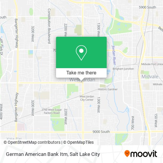 German American Bank Itm map