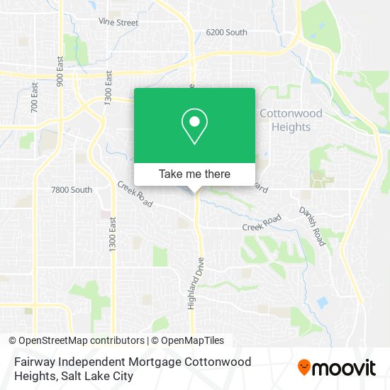 Fairway Independent Mortgage Cottonwood Heights map