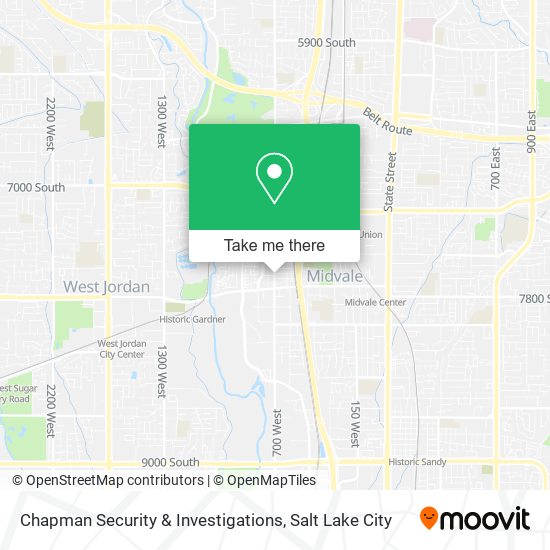 Mapa de Chapman Security & Investigations