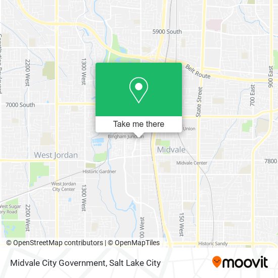 Midvale City Government map