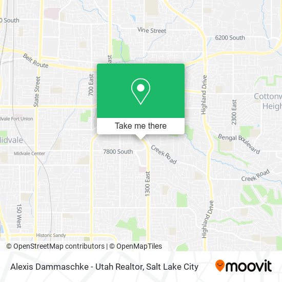 Mapa de Alexis Dammaschke - Utah Realtor