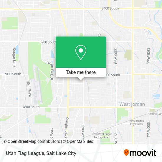Mapa de Utah Flag League