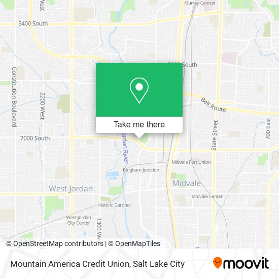 Mapa de Mountain America Credit Union