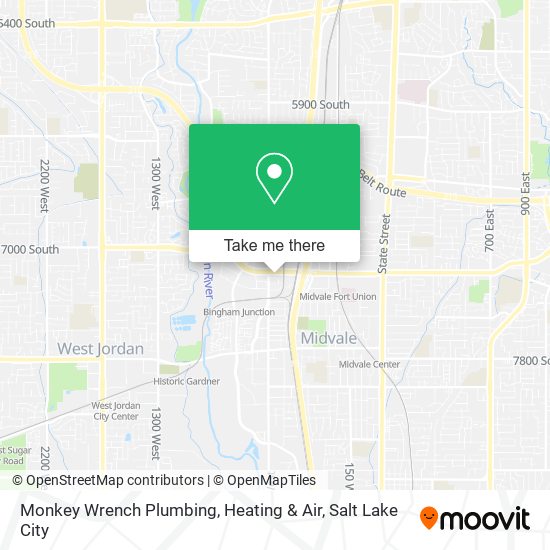 Monkey Wrench Plumbing, Heating & Air map