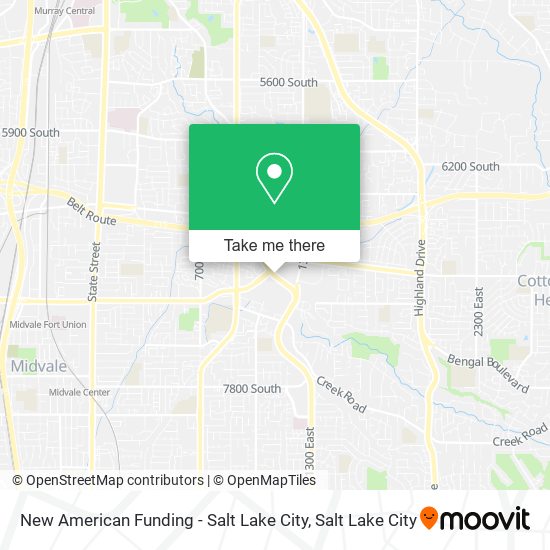 New American Funding - Salt Lake City map