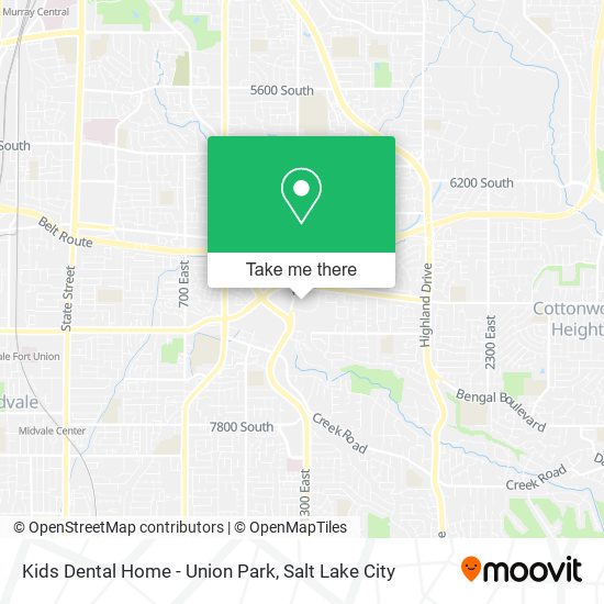 Mapa de Kids Dental Home - Union Park