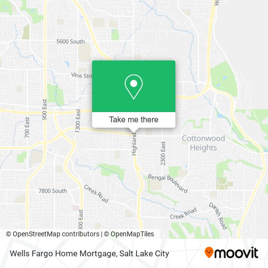 Wells Fargo Home Mortgage map