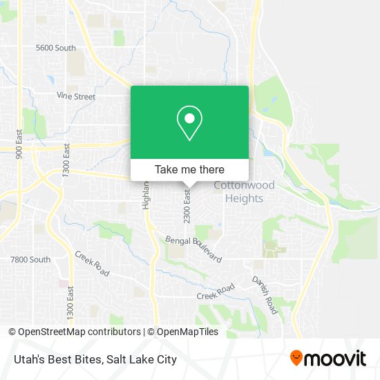 Mapa de Utah's Best Bites