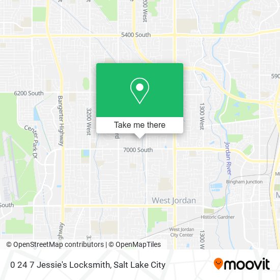 0 24 7 Jessie's Locksmith map