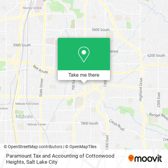 Paramount Tax and Accounting of Cottonwood Heights map