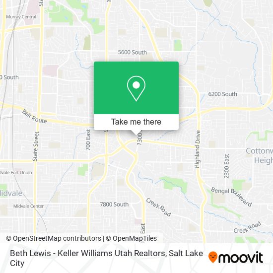 Mapa de Beth Lewis - Keller Williams Utah Realtors