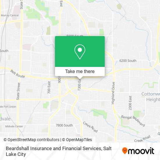 Beardshall Insurance and Financial Services map
