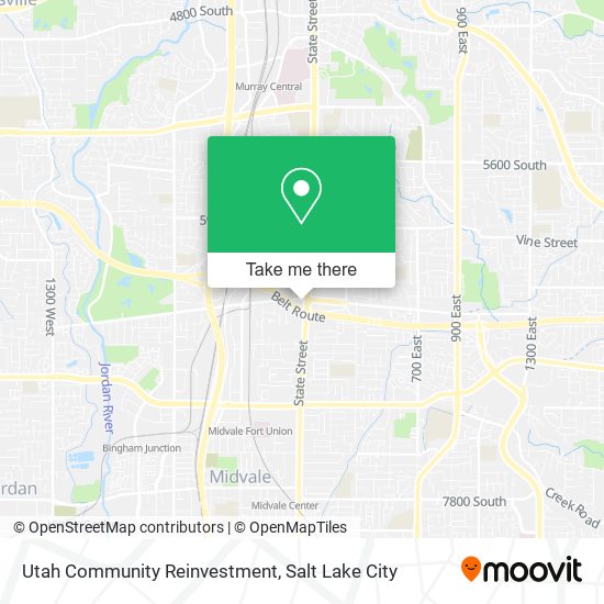 Mapa de Utah Community Reinvestment