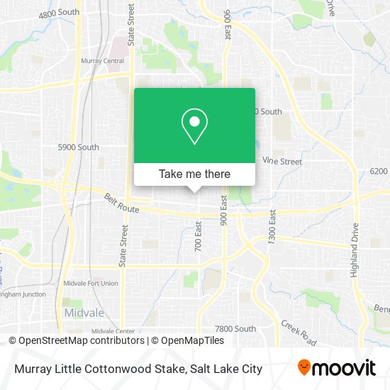Mapa de Murray Little Cottonwood Stake