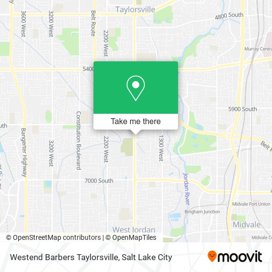 Westend Barbers Taylorsville map
