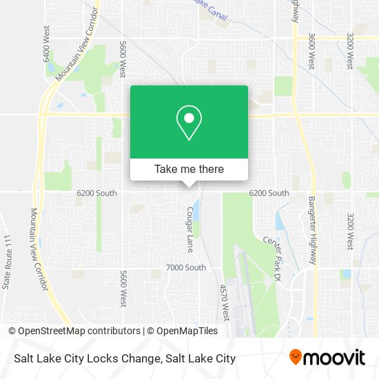 Mapa de Salt Lake City Locks Change