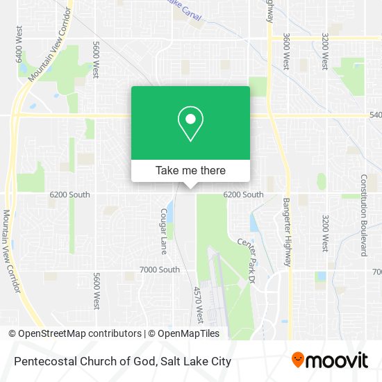 Mapa de Pentecostal Church of God